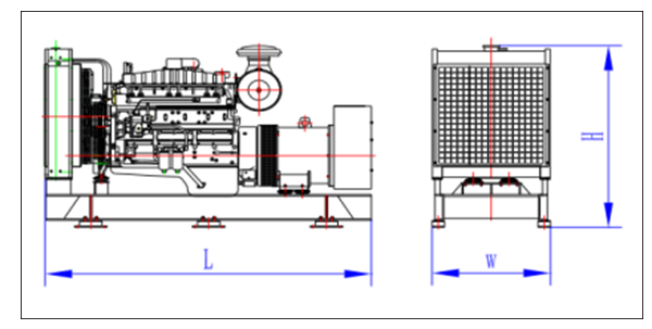 Drawing for 900kW Cummins and Stamford Marine Diesel Genset.png